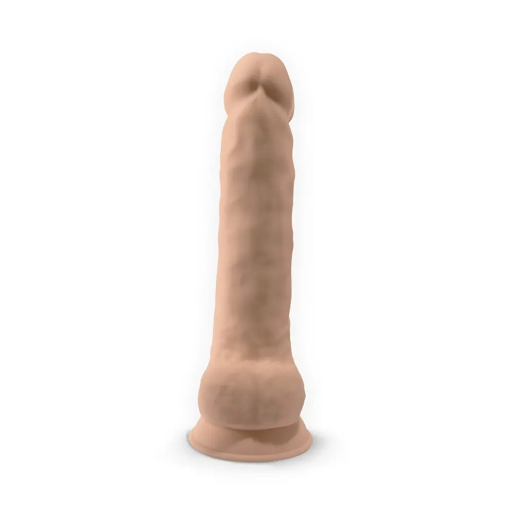 SILEXD 15 inch Realistic Silicone Dual Density Dildo with Suction Cup with Balls - Image 3