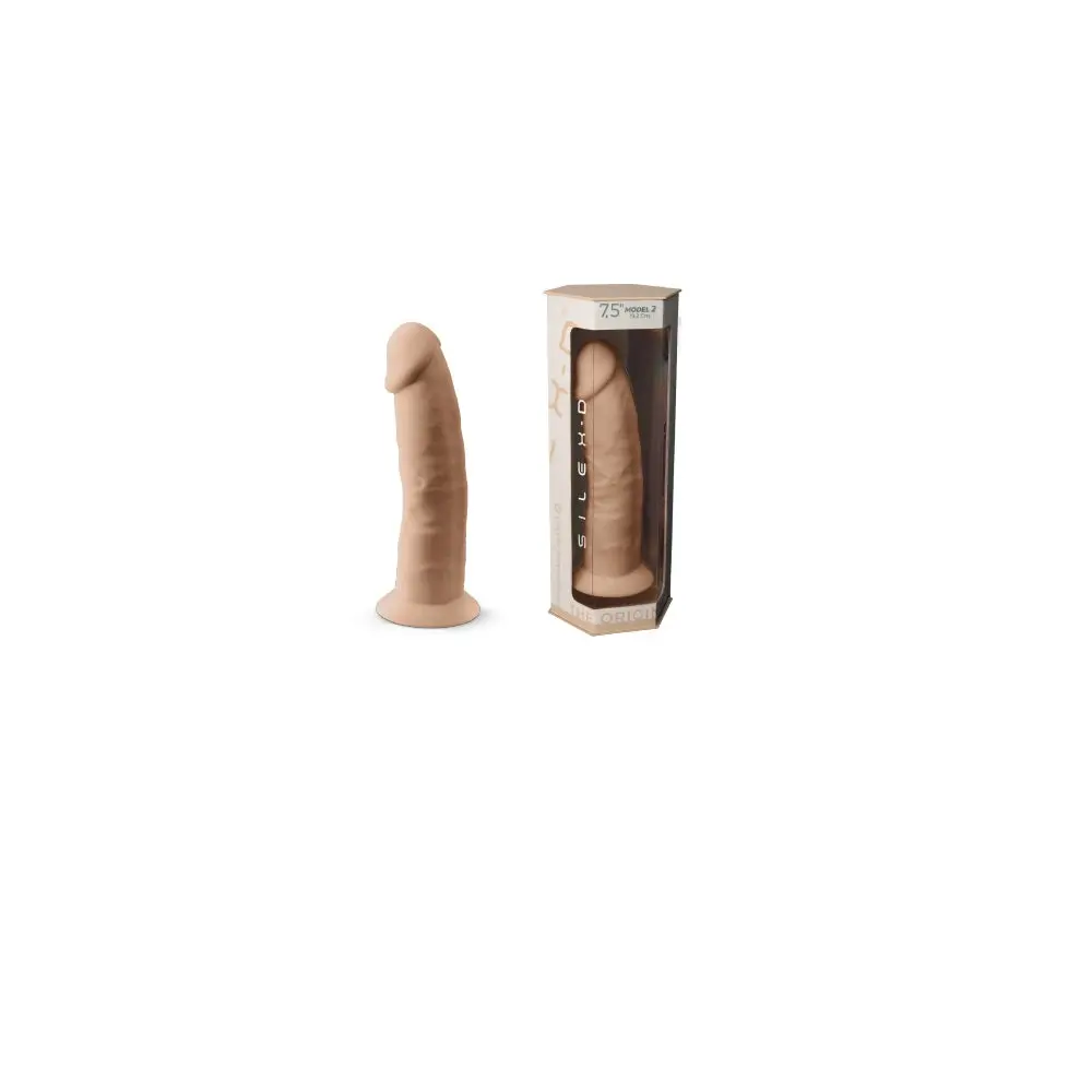 SILEXD 7.5 inch Realistic Silicone Dual Density Dildo with Suction Cup - Image 7