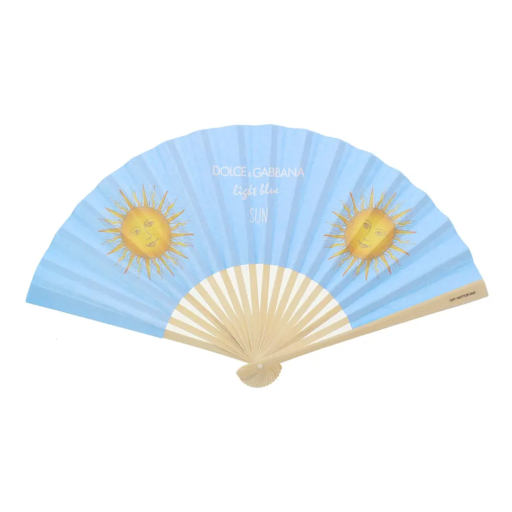 Dolce & Gabbana Light Blue Foldable Fan GWP