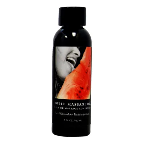Earthly Body Edible Massage Oil 2oz - Watermelon - Image 5