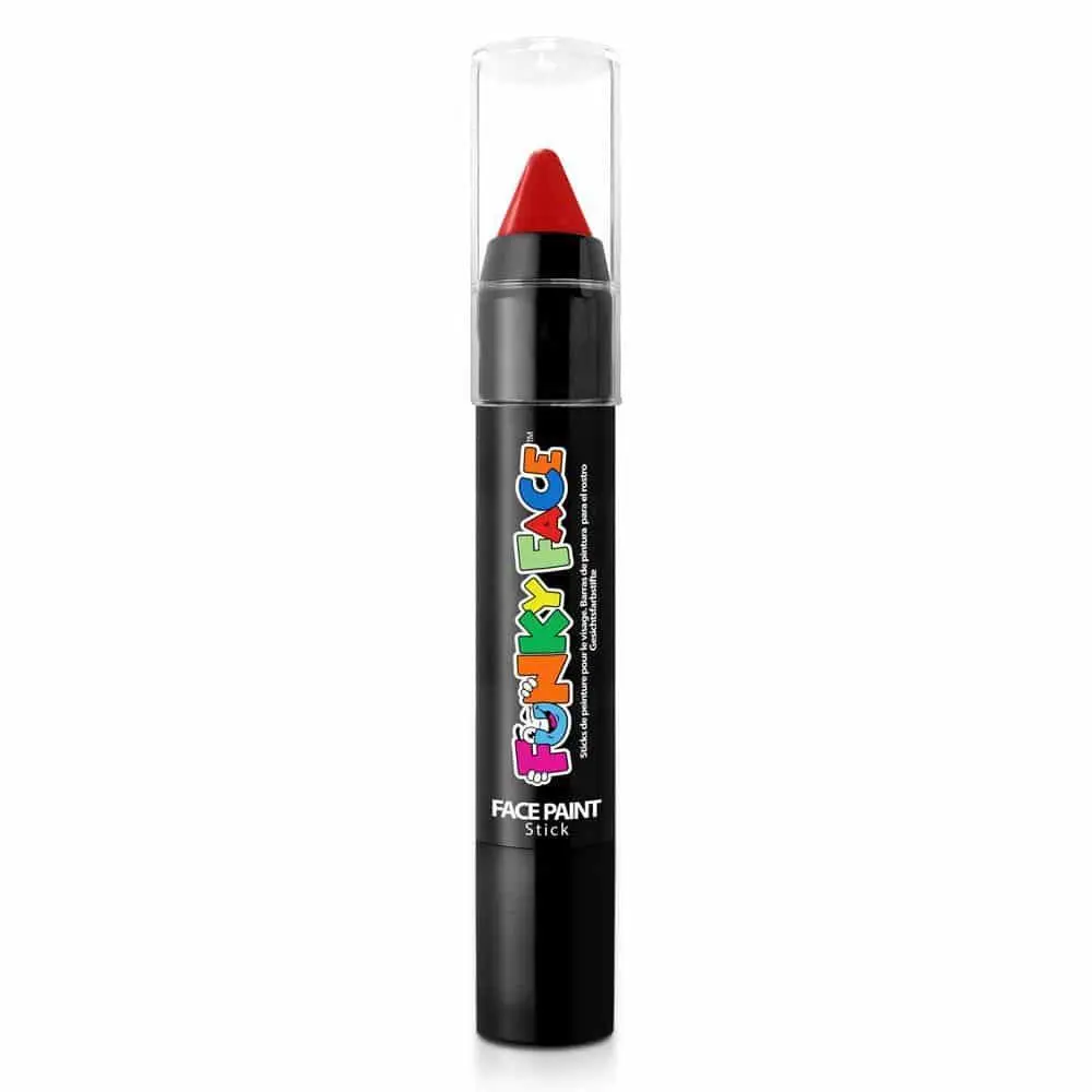 Funky Face by PaintGlow Face Paint Stick - Bright Red
