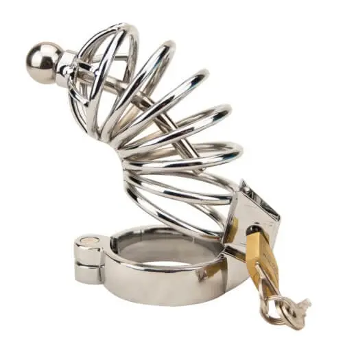 Impound Corkscrew Male Chastity Device with Penis Plug - Image 4