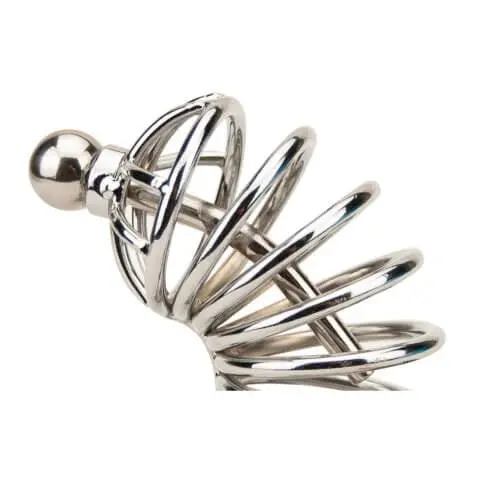Impound Corkscrew Male Chastity Device with Penis Plug - Image 5