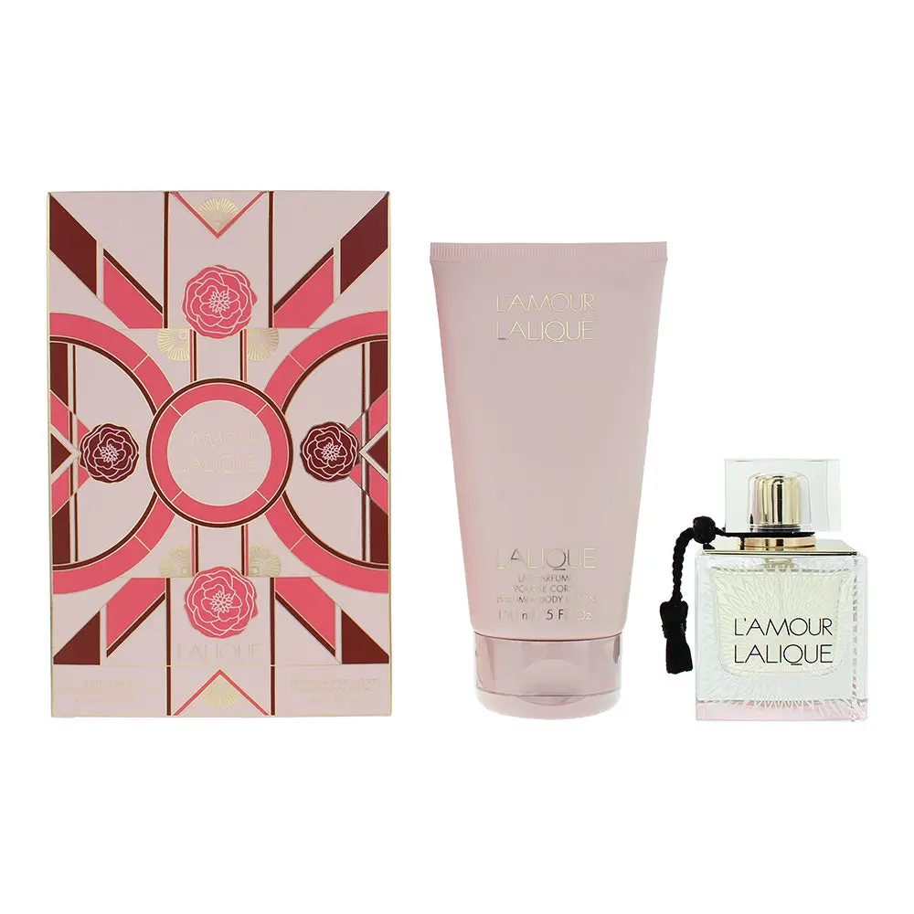 Lalique L'amour 2 Piece Gift Set: Eau de Parfum 50ml - Body Lotion 150ml 1