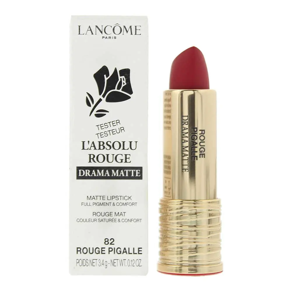 Lancôme L'Absolu Rouge Drama Matte Tester 82 Rouge Pigalle Lipstick 3.4g