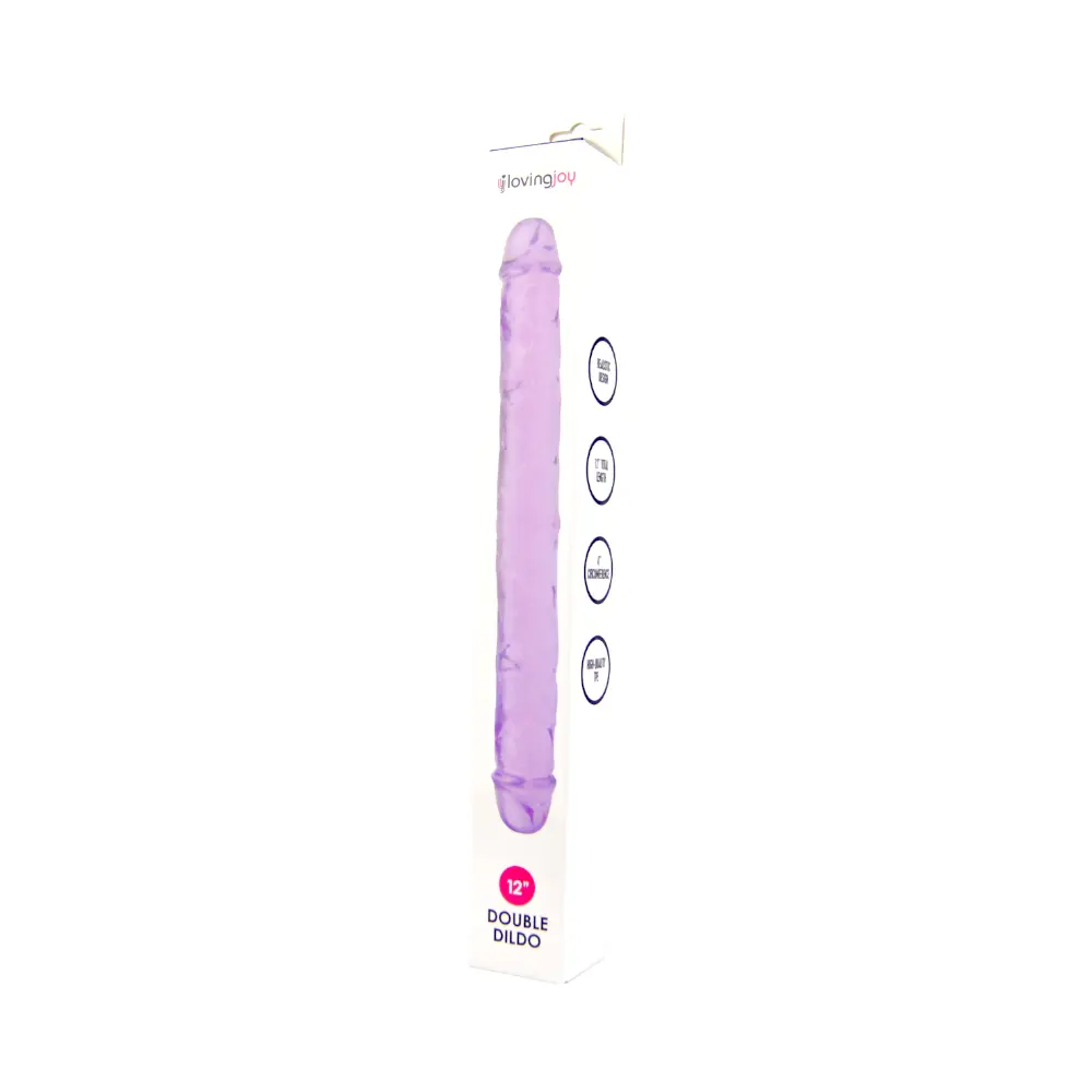 Loving Joy 12 Inch Double Dildo Purple - Image 8