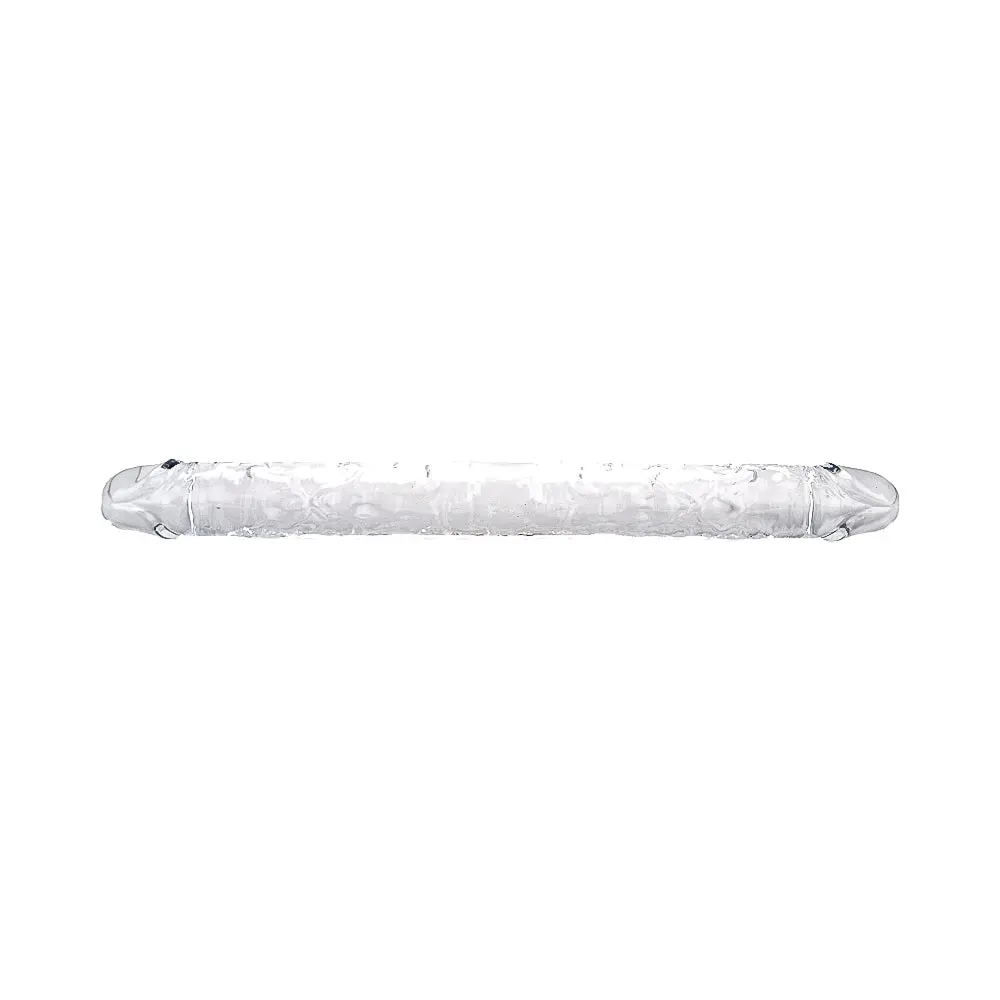Loving Joy 18 Inch Double Ended Dildo Clear - Image 2