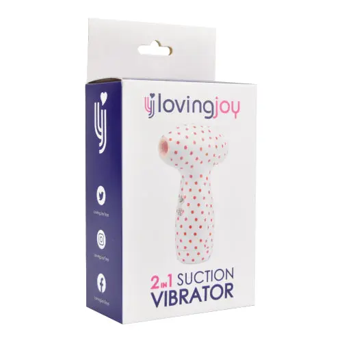 Loving Joy 2 in 1 Suction Vibrator Polka Dot - Image 6
