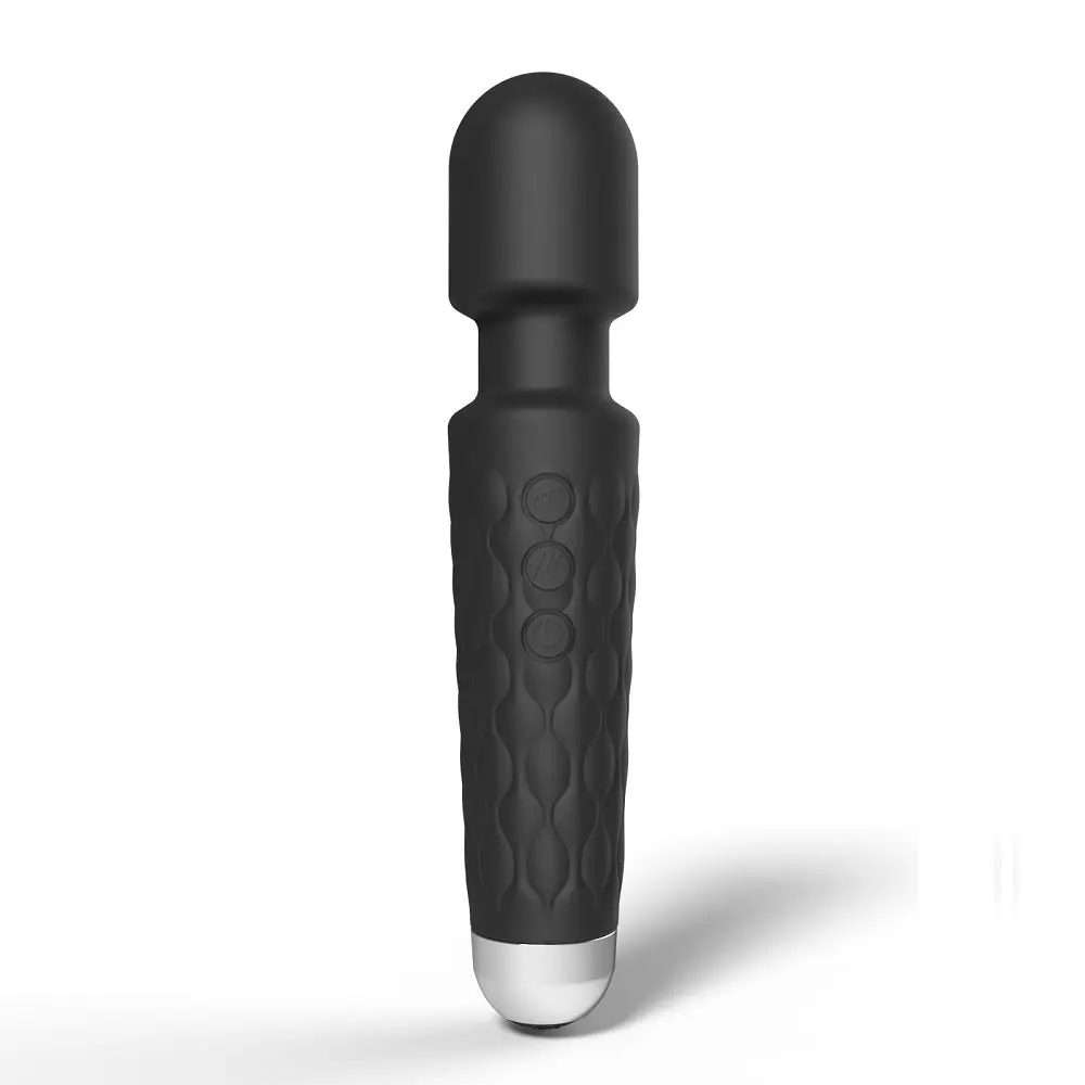Loving Joy 20 Function Wand Vibrator Black - Image 2