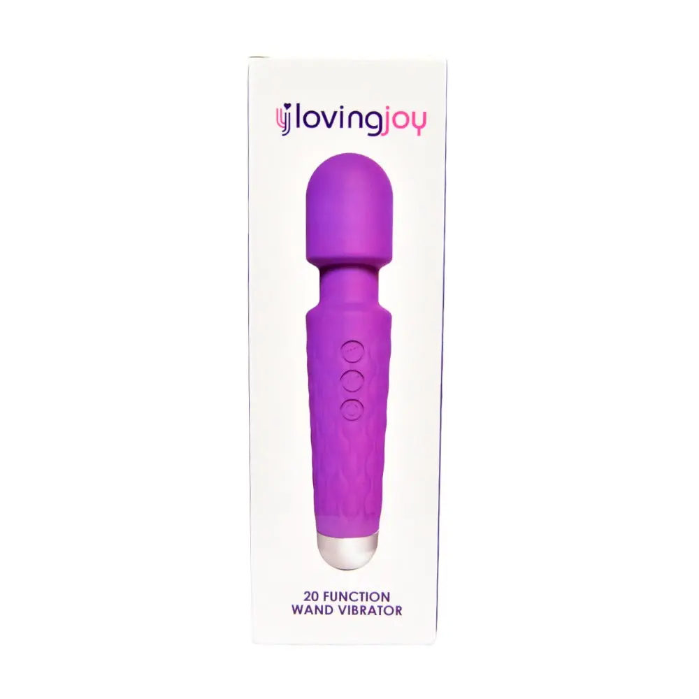Loving Joy 20 Function Wand Vibrator Purple - Image 4