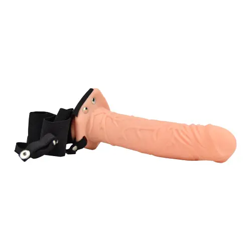 Loving Joy 8 Inch Hollow Strap On Vanilla - Image 3