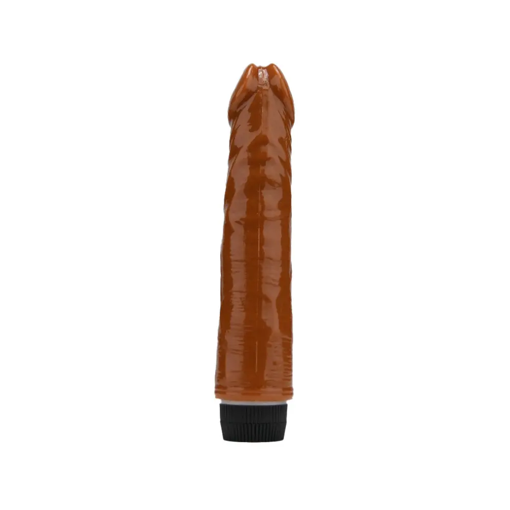 Loving Joy 8 inch Realistic Vibrator Brown - Image 2