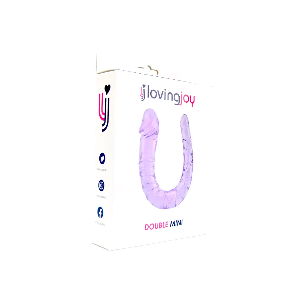 Loving Joy Double Mini Dildo Purple - Image 6
