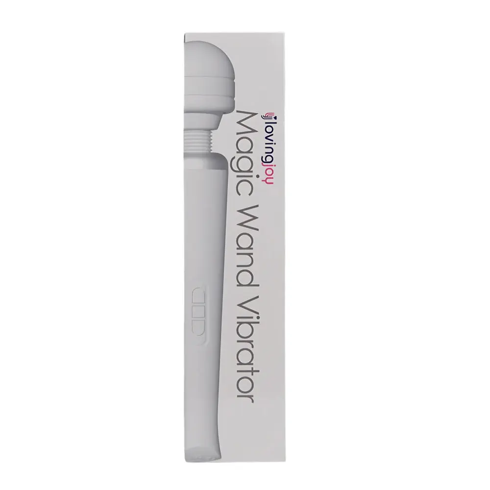 Loving Joy Rechargeable Magic Wand Vibrator White - Image 5