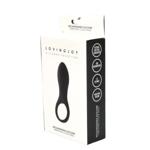 Loving Joy Rechargeable Silicone Vibrating Cock Ring - Image 7