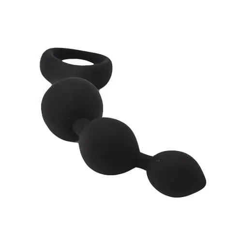 Loving Joy Triple Ripple Anal Beads-Black - Image 6
