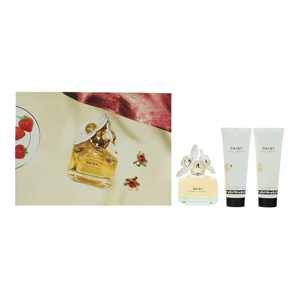 Marc Jacobs Daisy 3 Piece Gift Set: Eau de Toilette 50ml - Body Lotion 75ml - Sh