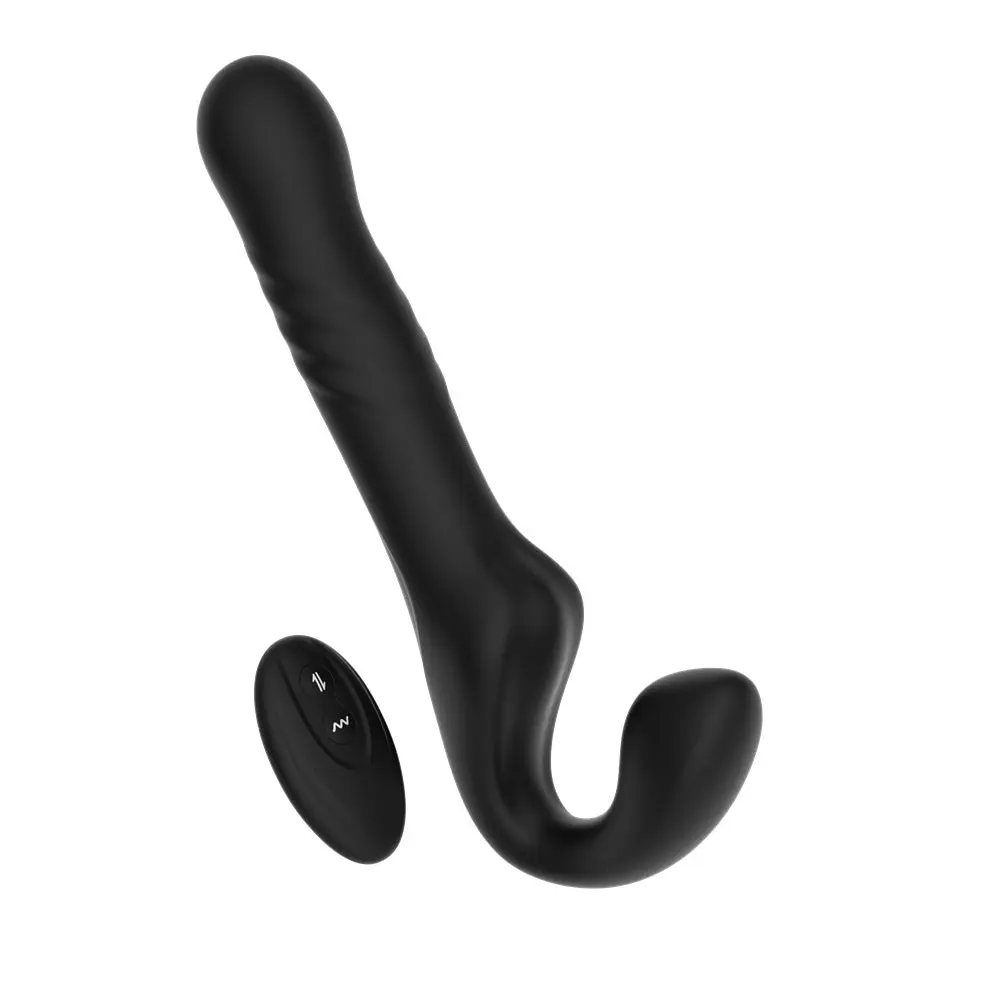 Mina Surge Remote Thrusting & Vibrating Strapless Strap On - Image 2
