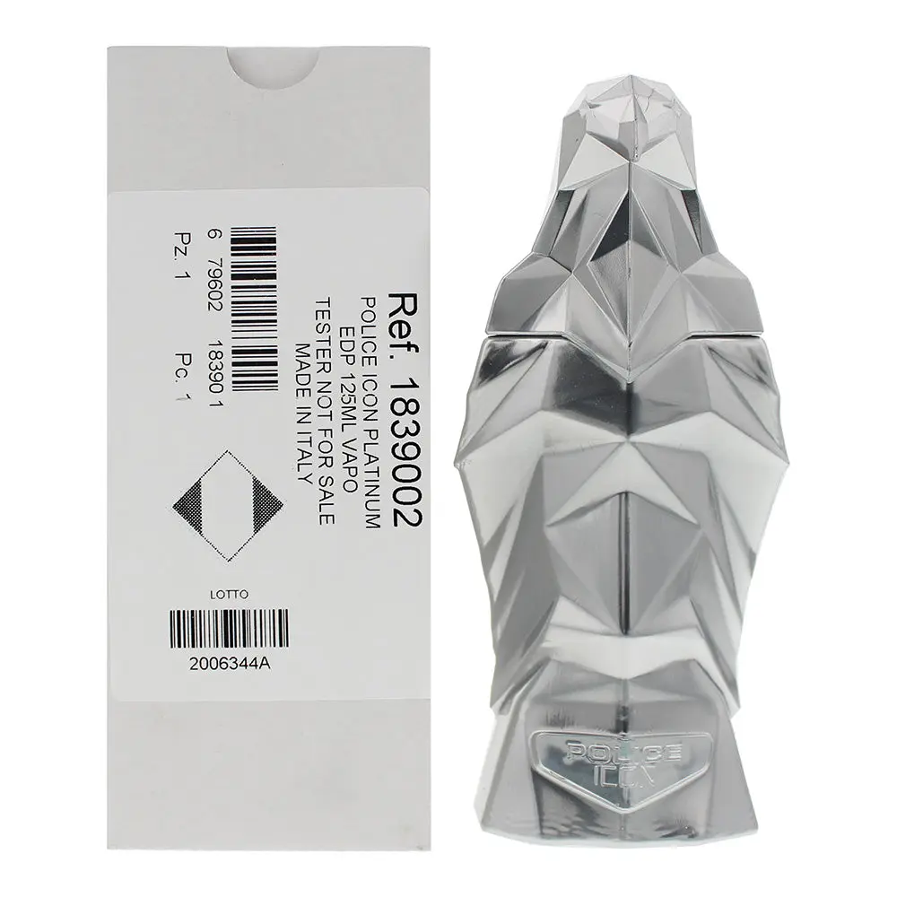 Police Icon Platinum Tester Eau De Parfum 125ml