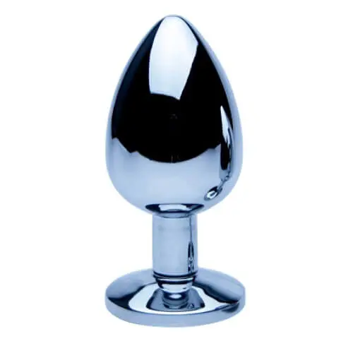 Precious Metals Silver Butt Anal Plug - Large - Image 2