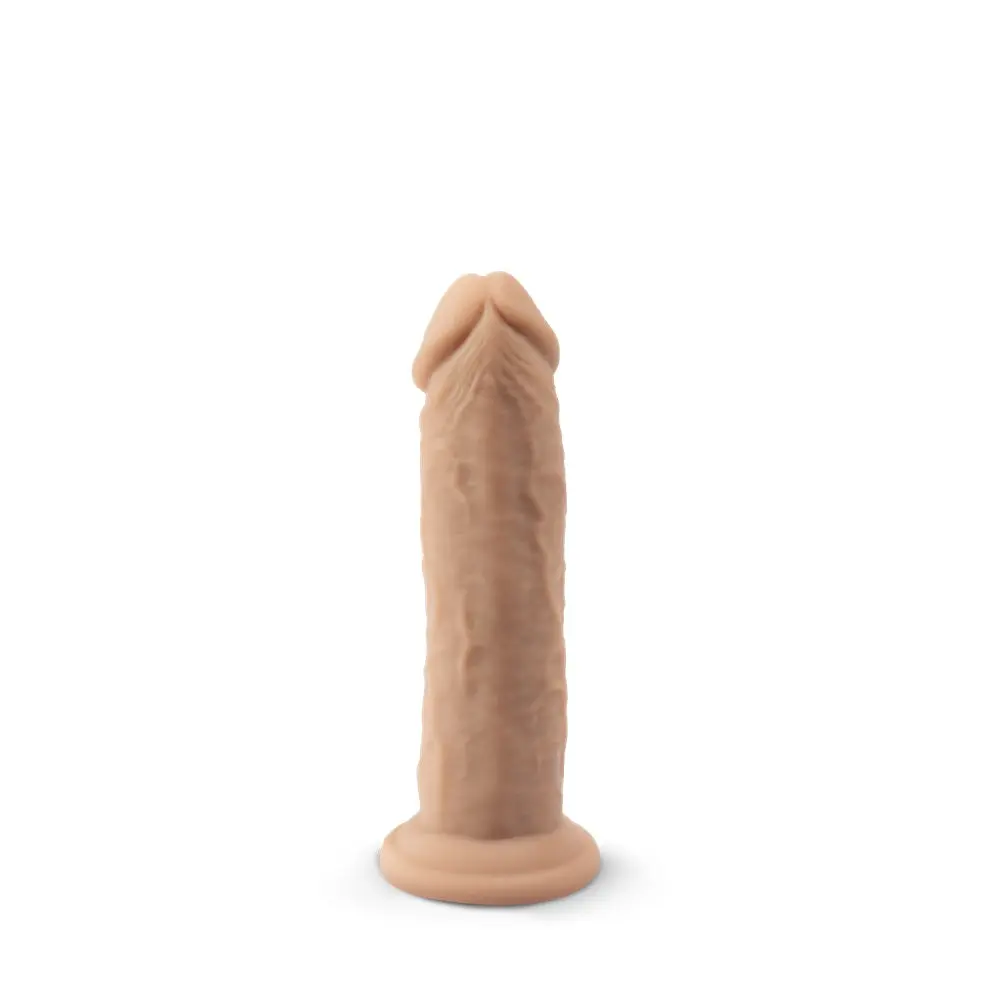 SilexD 6 inch Realistic Liquid Silicone Dildo with Suction Cup - Image 2