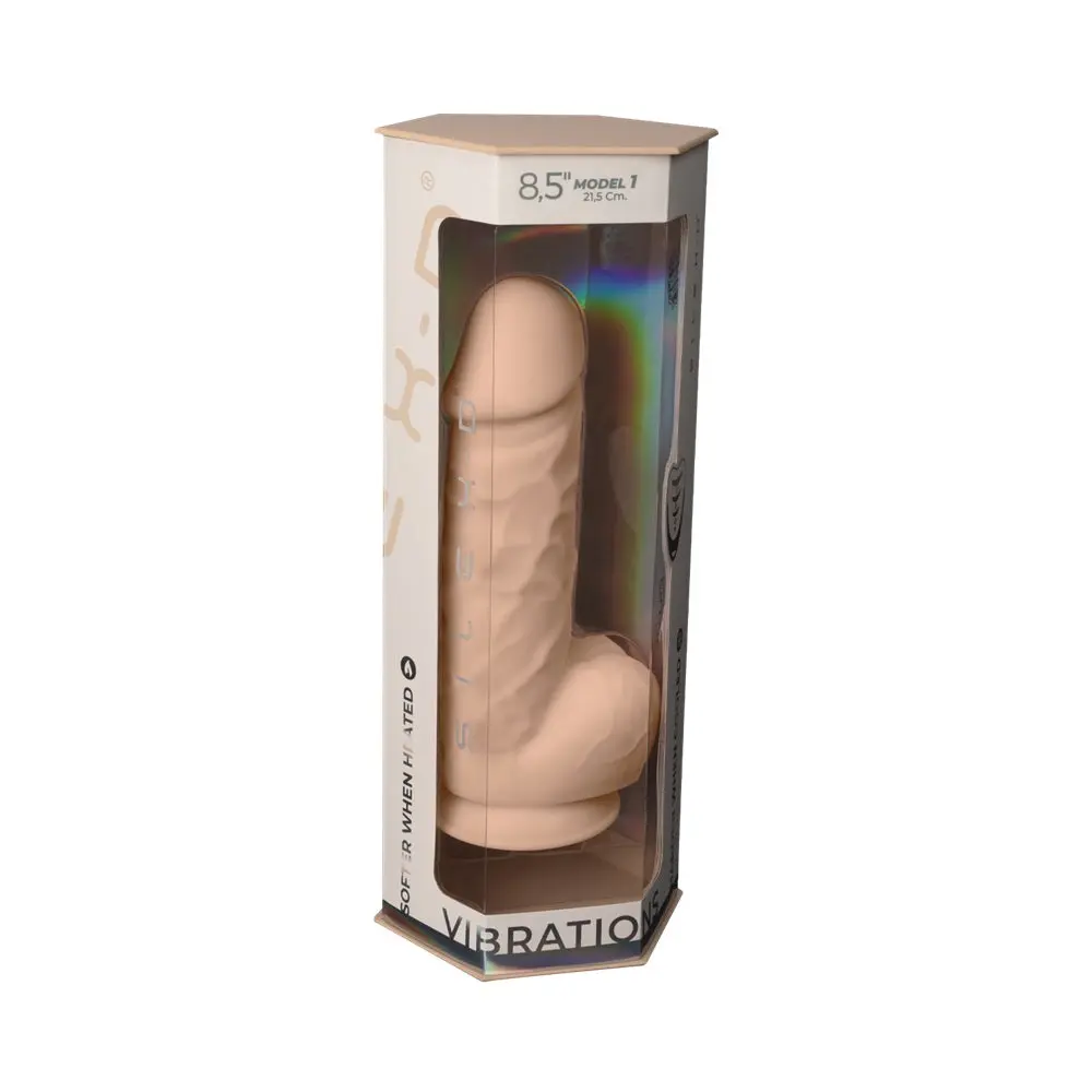 SilexD 8.5 inch Remote Controlled Vibrating Girthy Silicone Dildo - Image 8