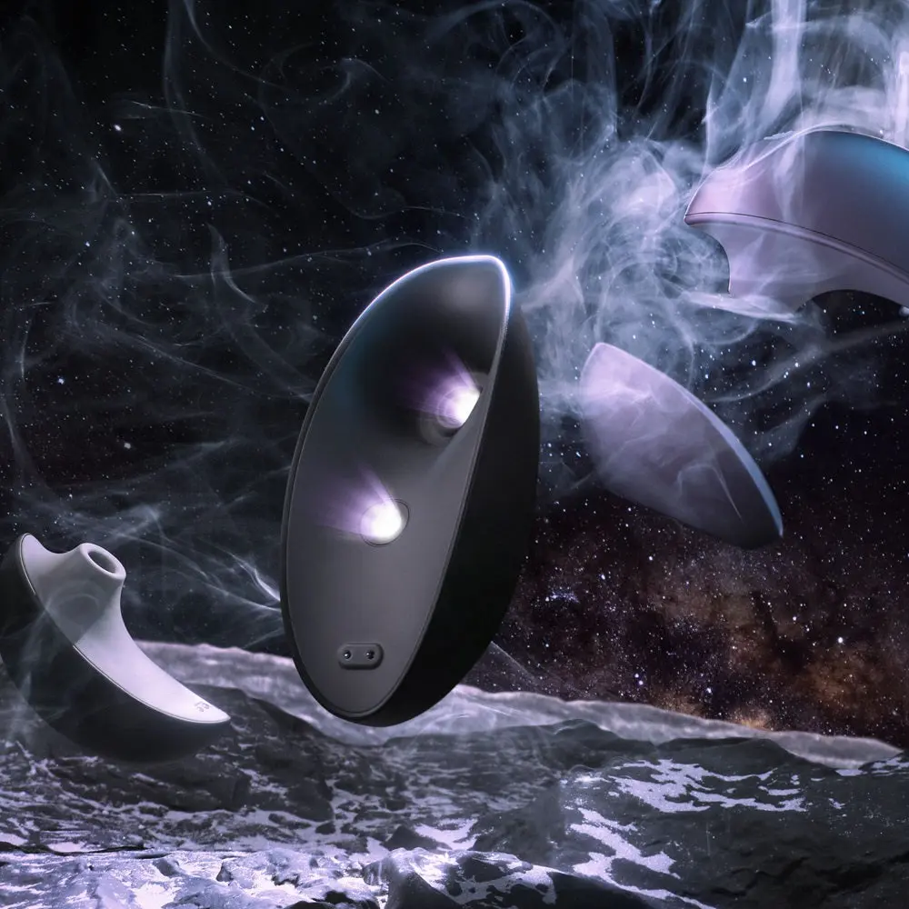 Svakom Galaxie Suction Vibrator with Mood Projector Midnight Black - Image 2