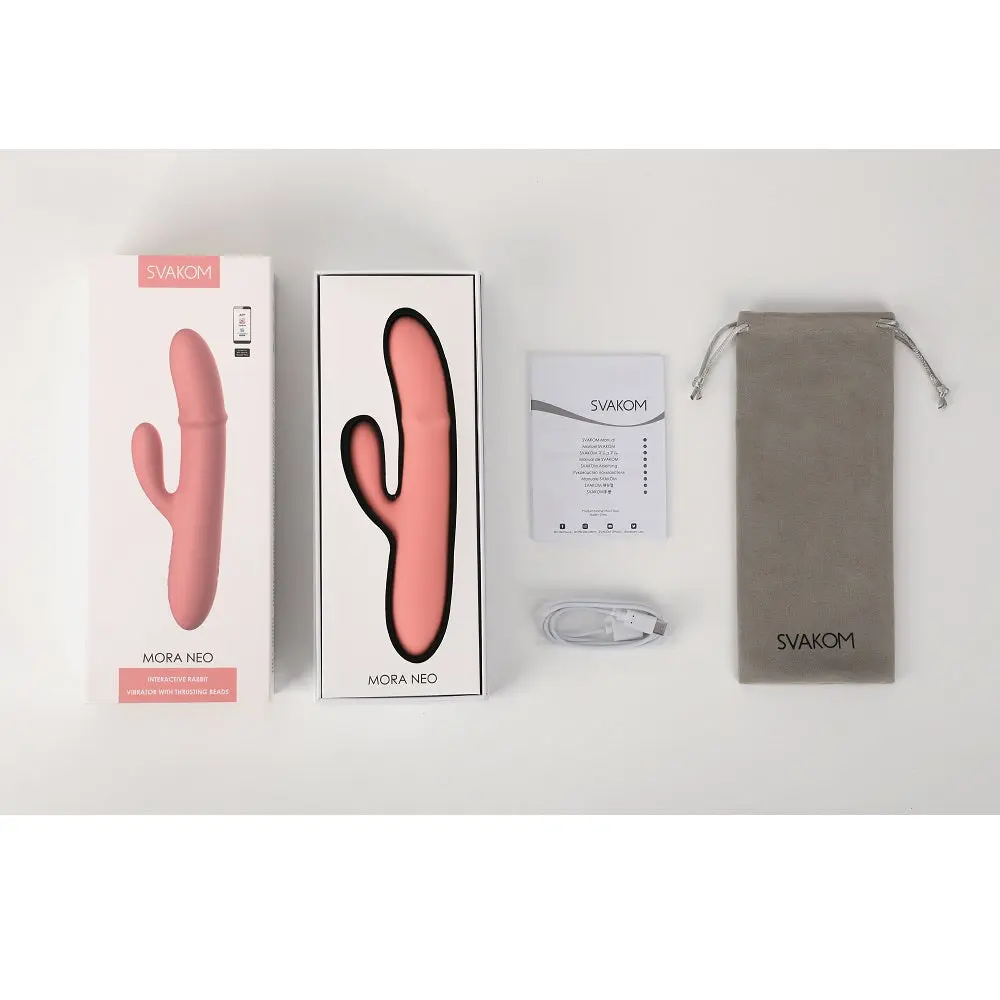 Svakom Mora Neo Interactive Rabbit Vibrator with Thrusting Beads - Image 7