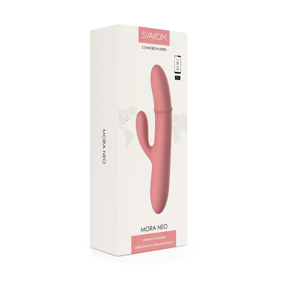 Svakom Mora Neo Interactive Rabbit Vibrator with Thrusting Beads - Image 8