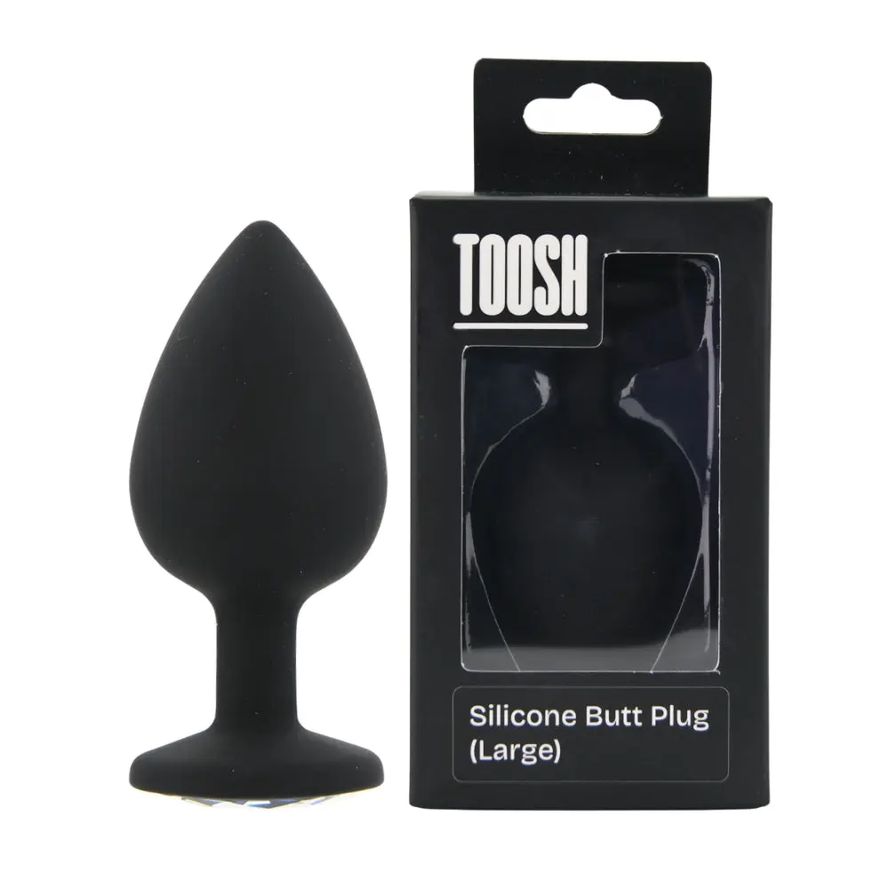 Toosh Black Silicone Butt Plug Large - Image 10