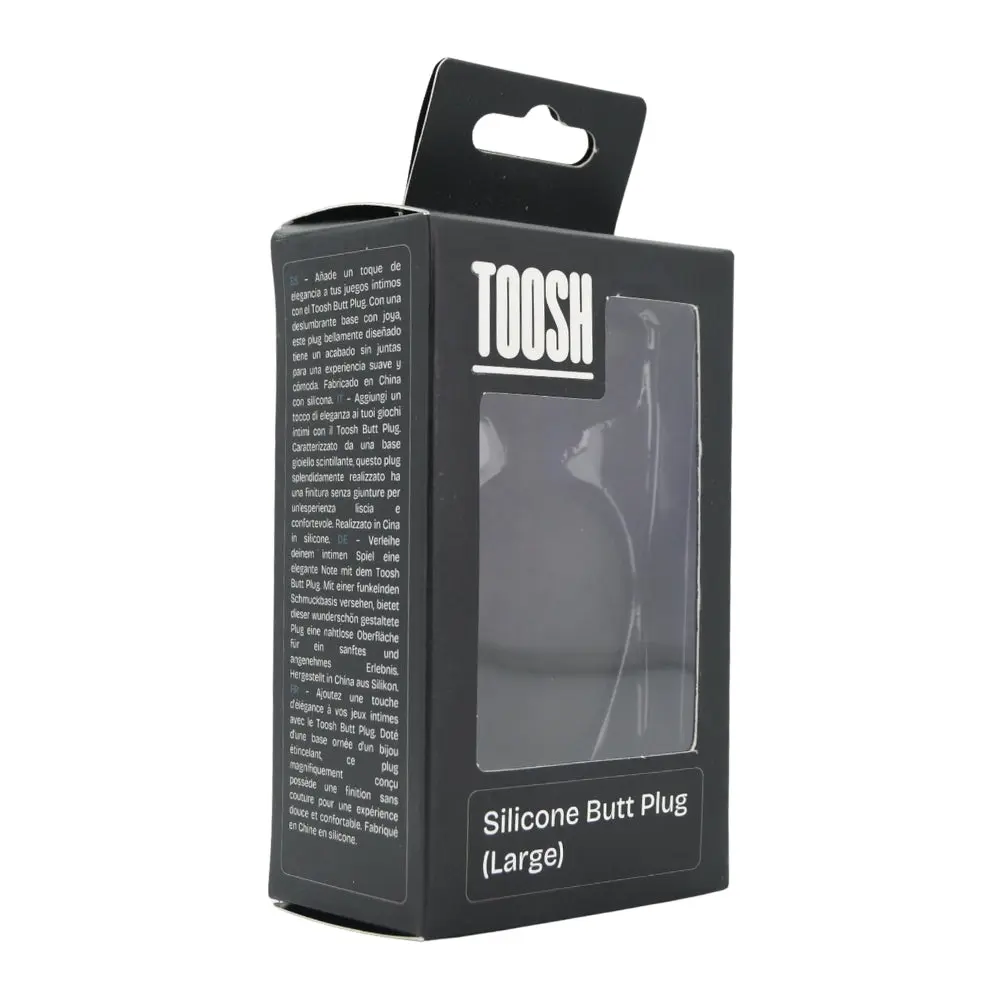 Toosh Black Silicone Butt Plug Large - Image 8