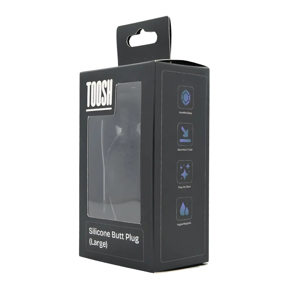 Toosh Black Silicone Butt Plug Large - Image 9