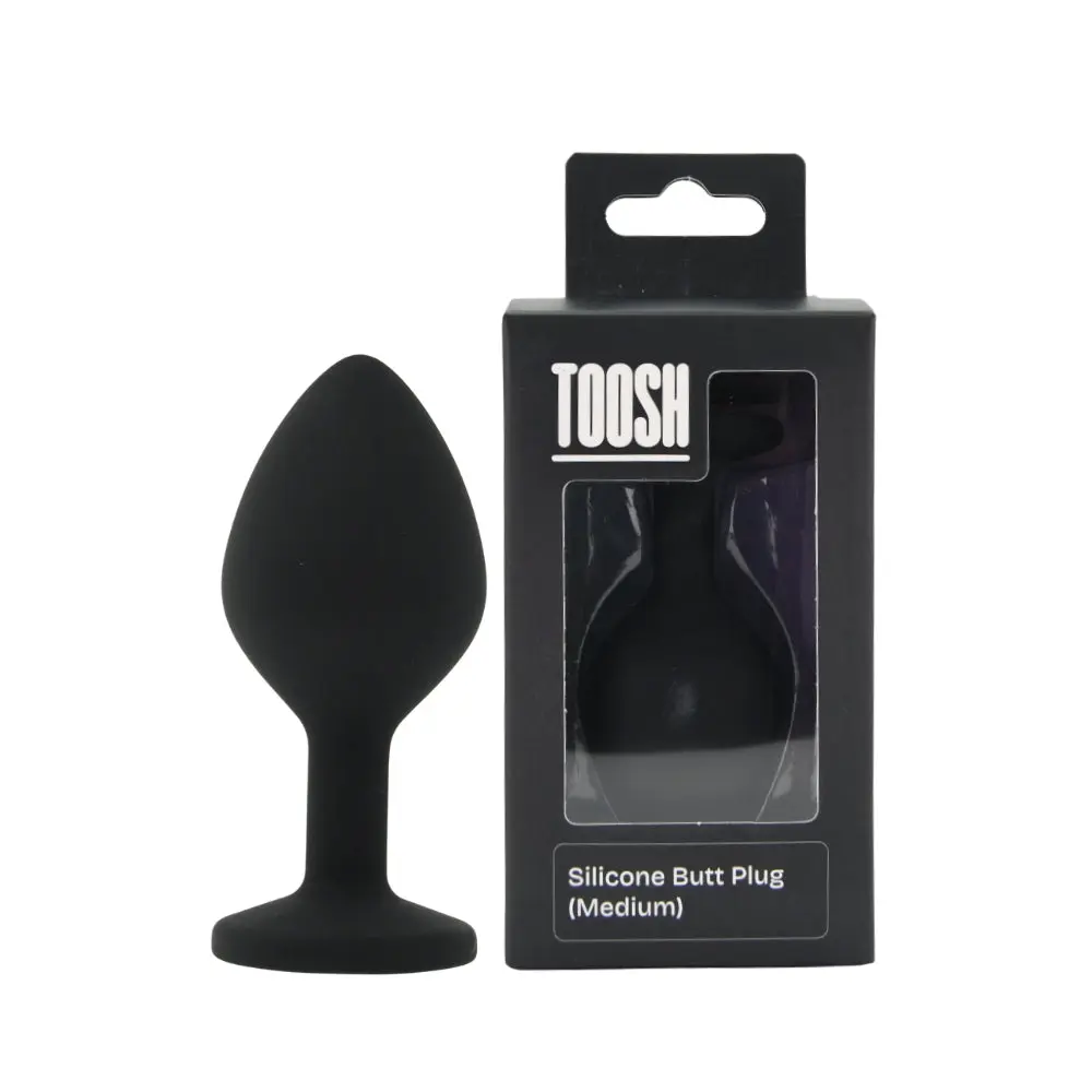 Toosh Black Silicone Butt Plug Medium - Image 10
