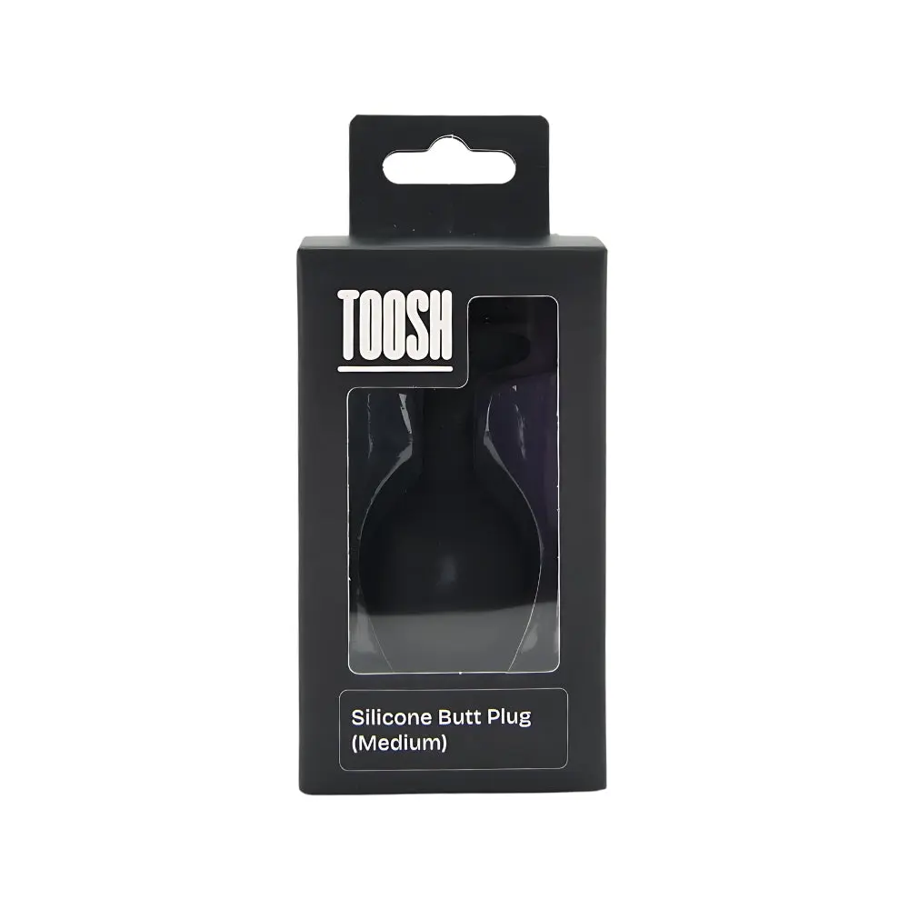 Toosh Black Silicone Butt Plug Medium - Image 7