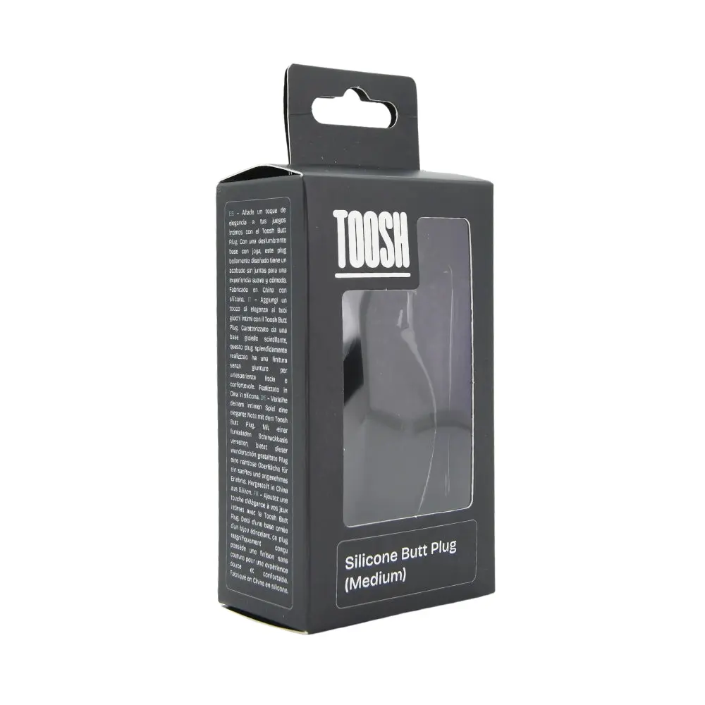 Toosh Black Silicone Butt Plug Medium - Image 8