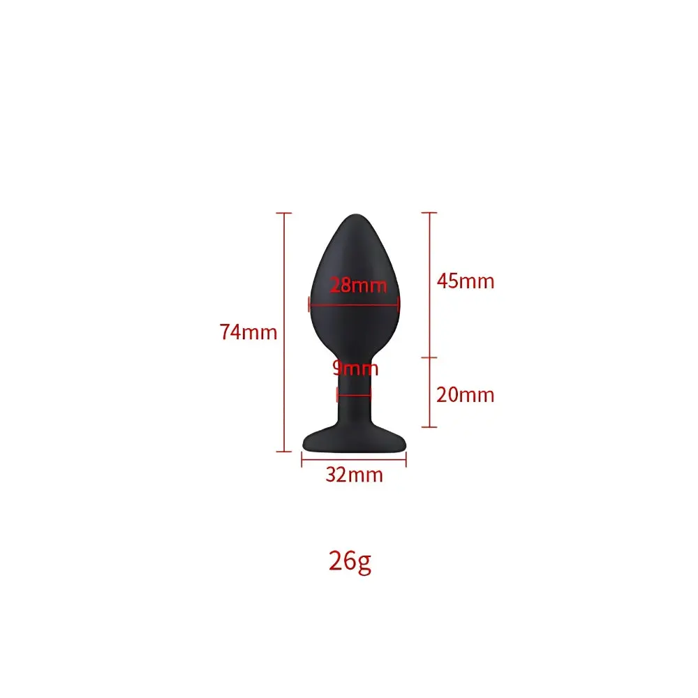 Toosh Black Silicone Butt Plug Small - Image 6