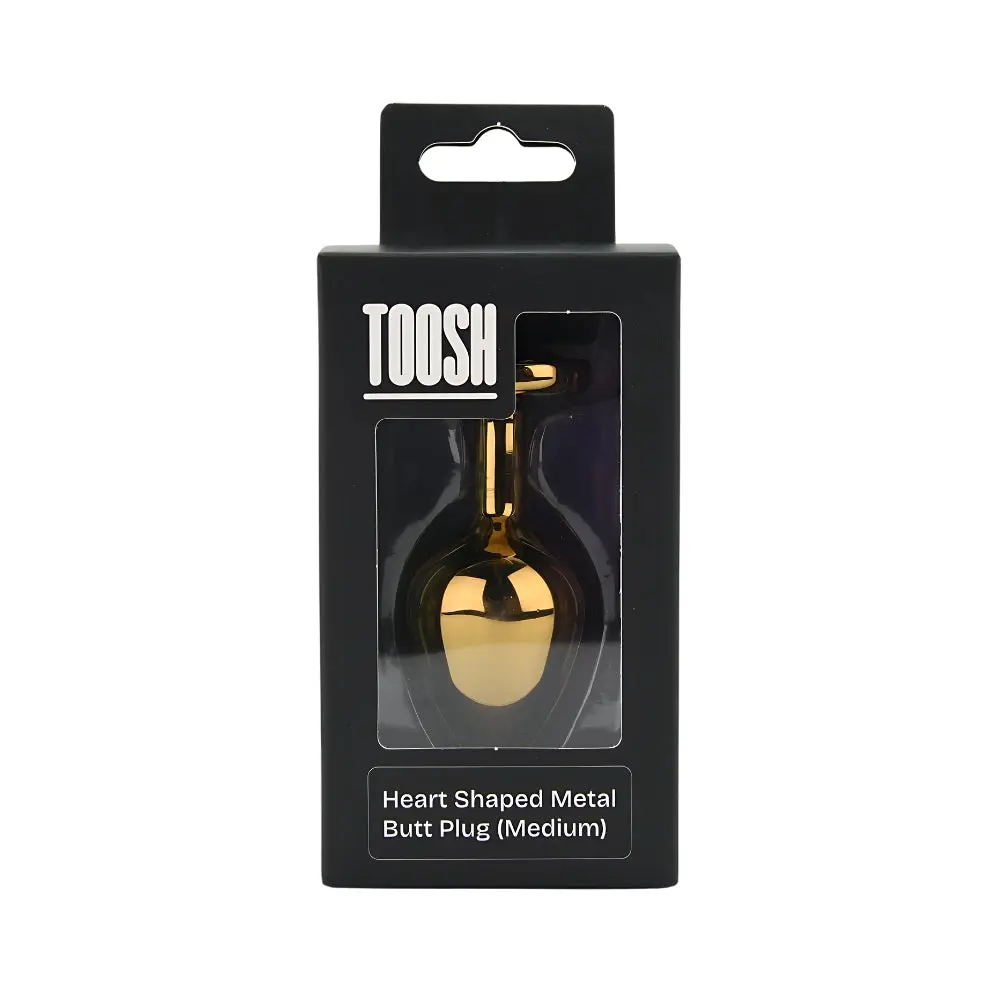 Toosh Heart Shaped Gold with Red Stone Medium - Image 6
