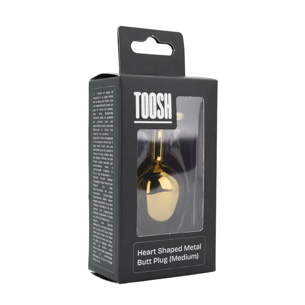 Toosh Heart Shaped Gold with Red Stone Medium - Image 7