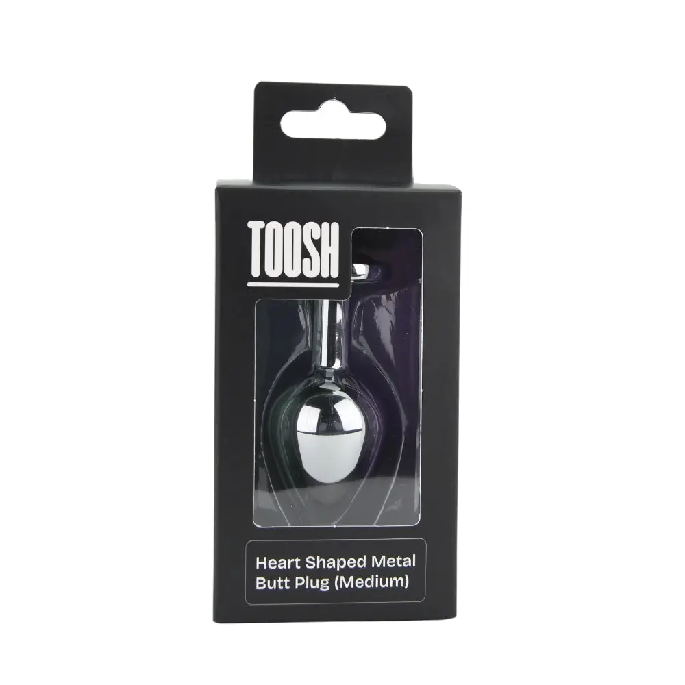 Toosh Heart Shaped Silver with Red Stone Medium - Image 9