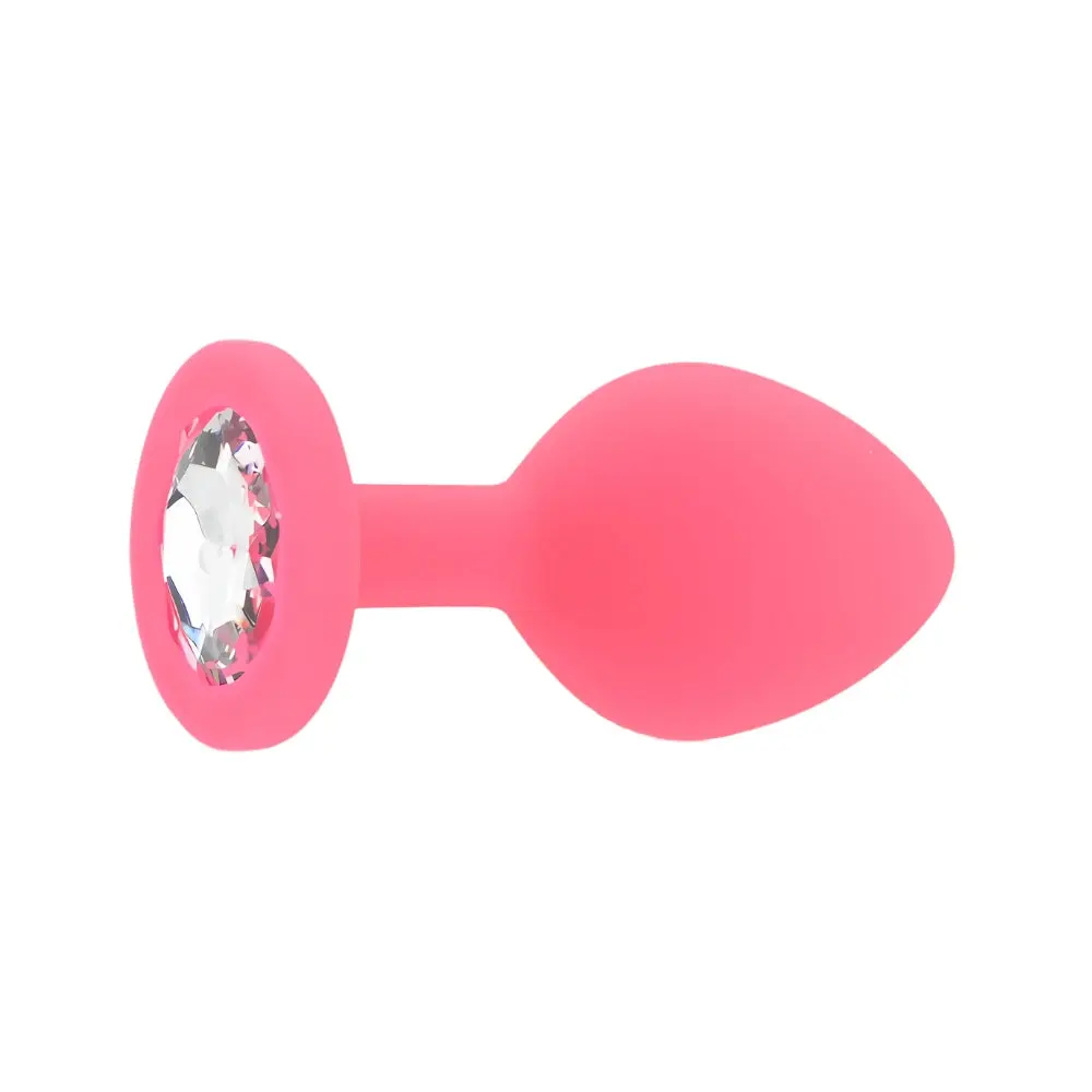 Toosh Pink Silicone Butt Plug Medium - Image 3