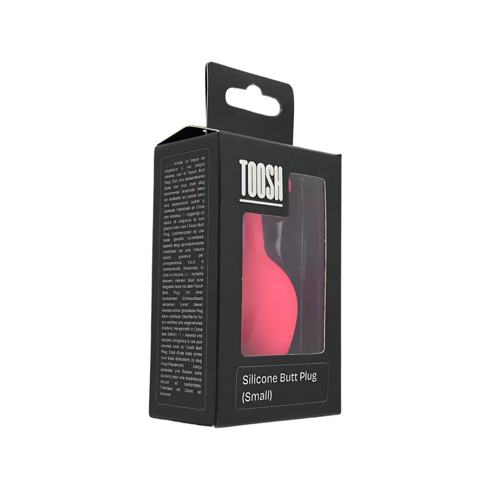Toosh Pink Silicone Butt Plug Small - Image 10