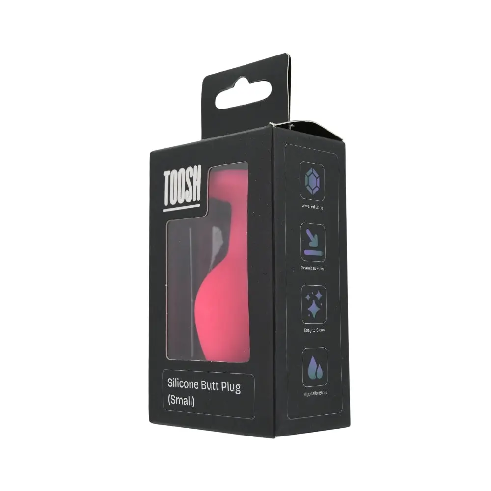 Toosh Pink Silicone Butt Plug Small - Image 9