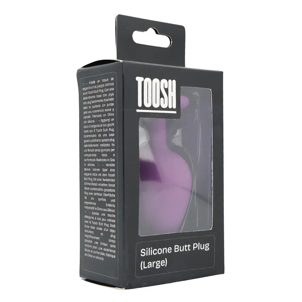 Toosh Purple Silicone Butt Plug Large - Image 7