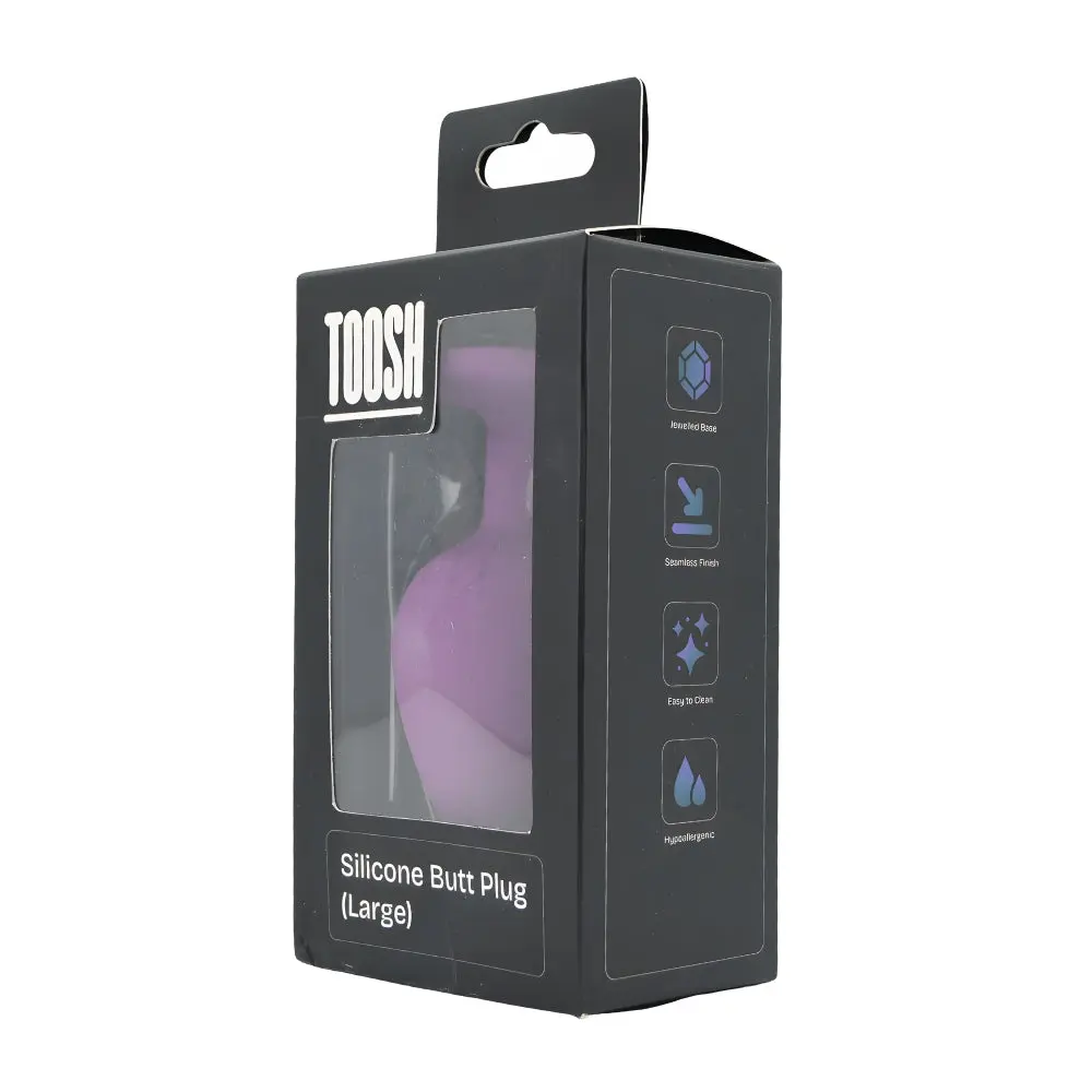 Toosh Purple Silicone Butt Plug Large - Image 8