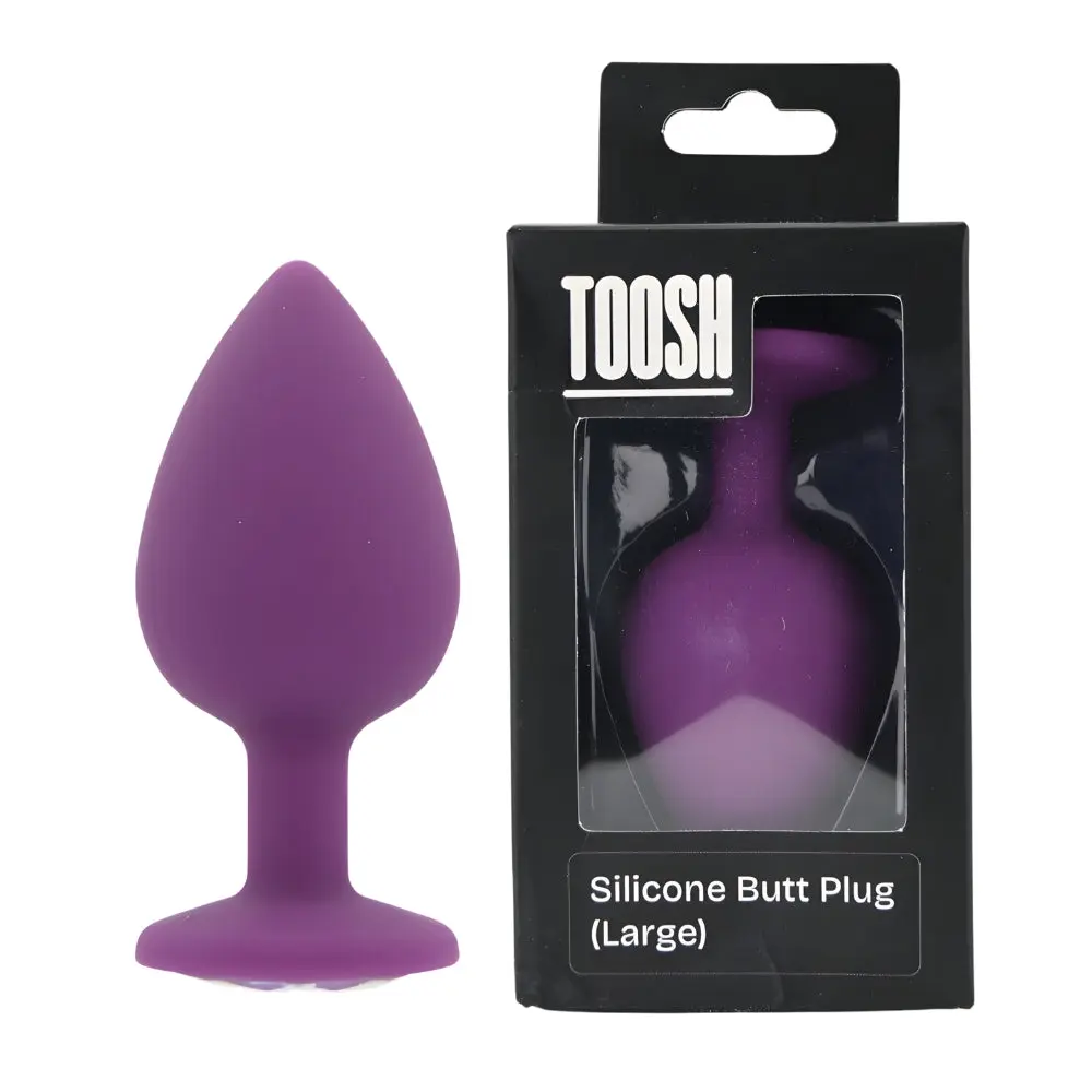 Toosh Purple Silicone Butt Plug Large - Image 9