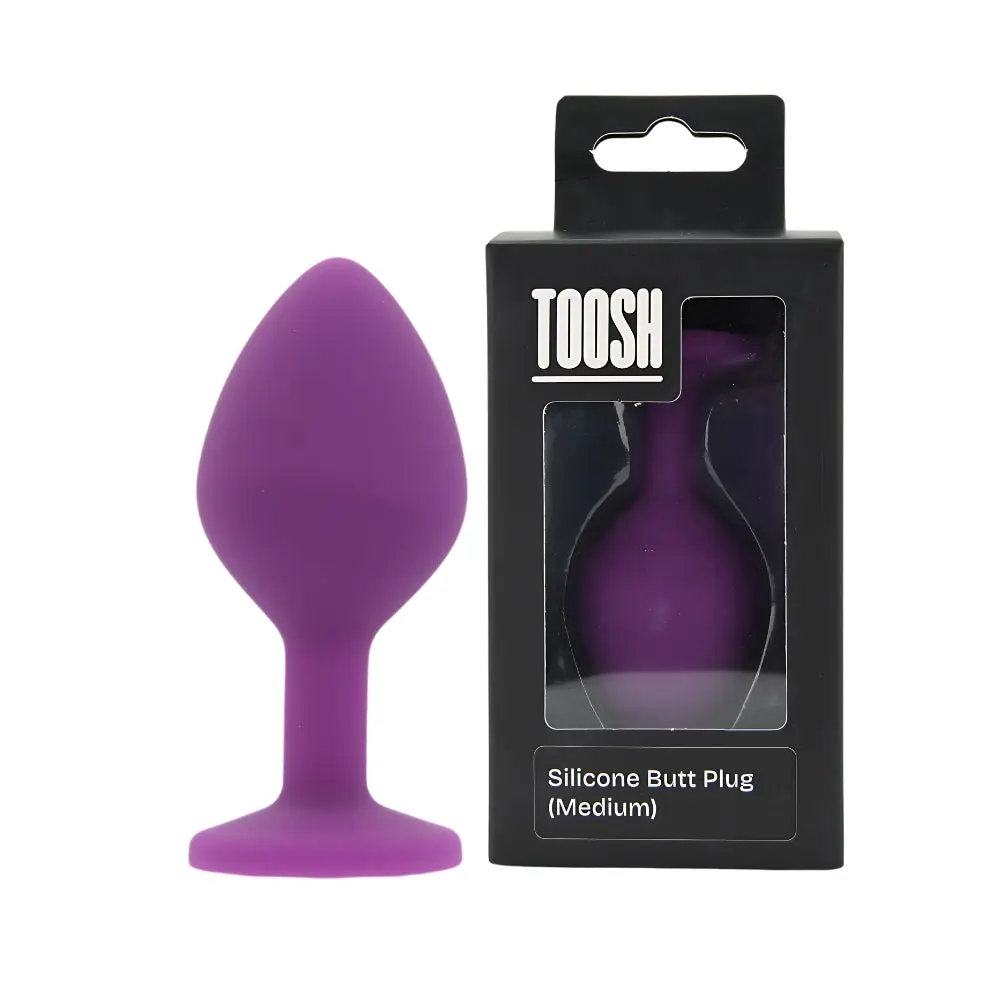 Toosh Purple Silicone Butt Plug Medium - Image 10