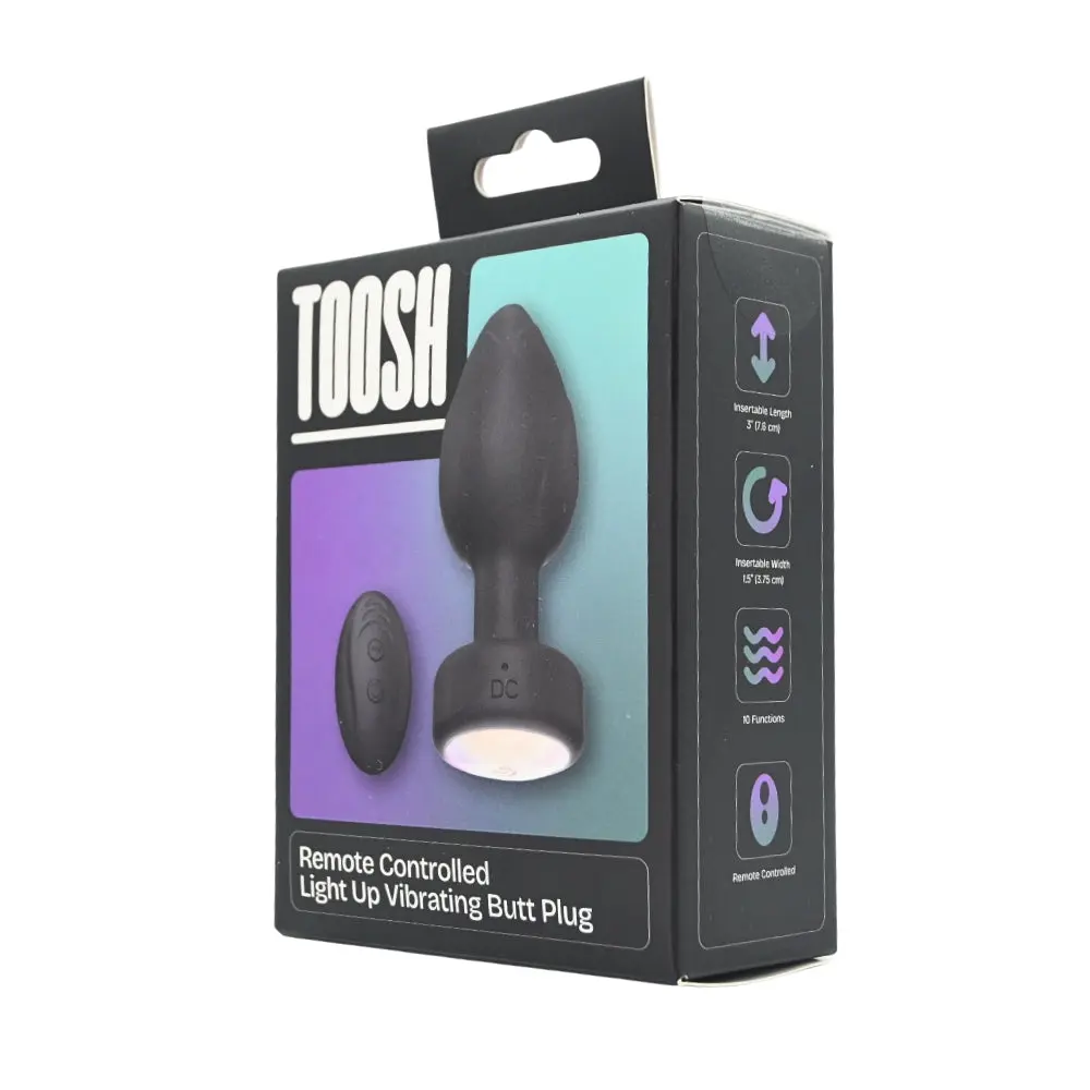 Toosh Remote Controlled Light Up Vibrating Butt Plug - Image 7