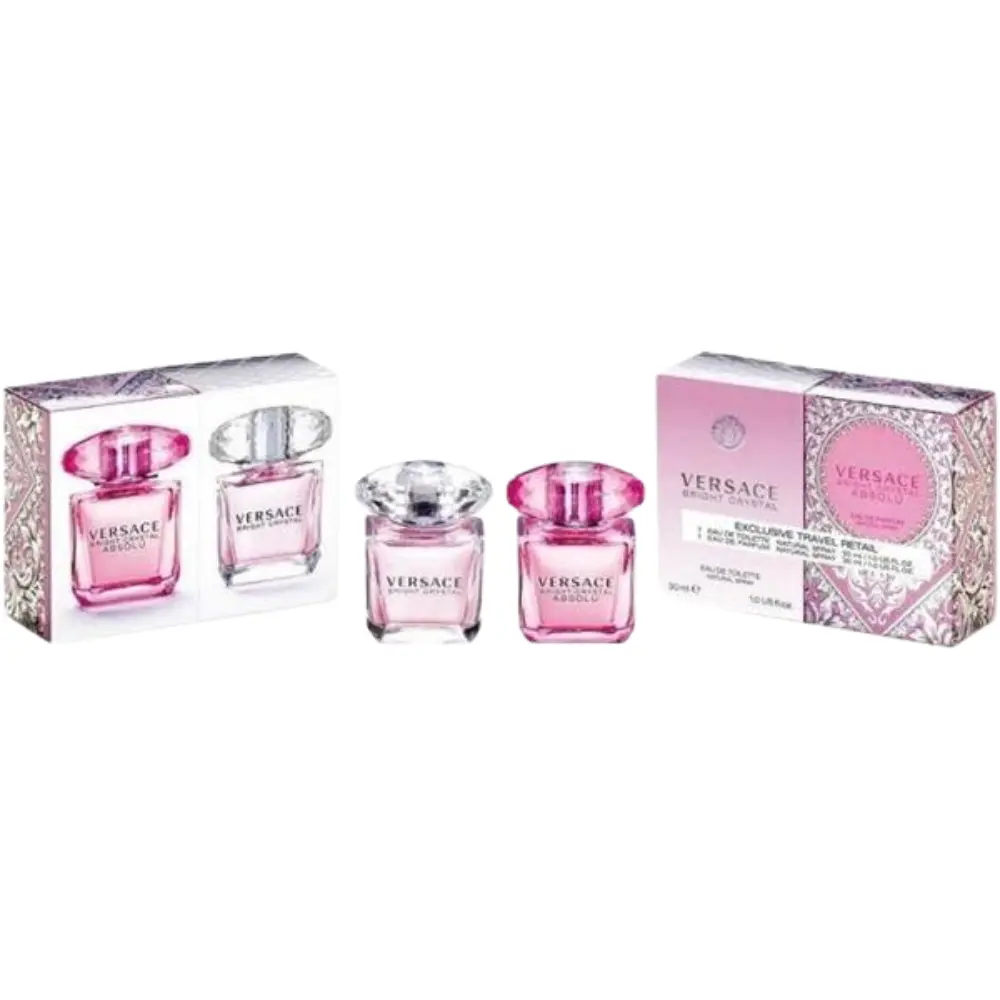 Versace Bright Crystal EDP Spray 30ml + Absolu EDP Spray 30ml Duo