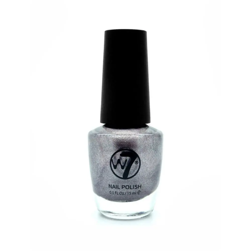 W7 Cosmetics Grey Nail Polish 15ml - Pewter