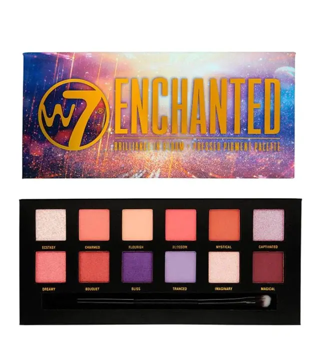 W7 Enchanted Pressed Pigment Palette Palette 9.6g